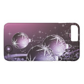 Prachtig Paars kerstontwerp Case-Mate iPhone Case (Achterkant (Horizontaal))