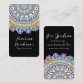 Prachtig Paars Mandala Yoga Visitekaartje (Voorkant / Achterkant)