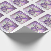 Prachtig PAARS overslagpapier Cadeaupapier (Hoek)