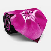 Prachtig Paars Roze Floral Hawaiian Stropdas (Opgerold)