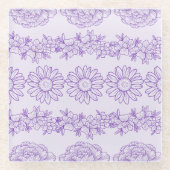 Prachtig Paarse botanische Onderzetter (Voorkant)