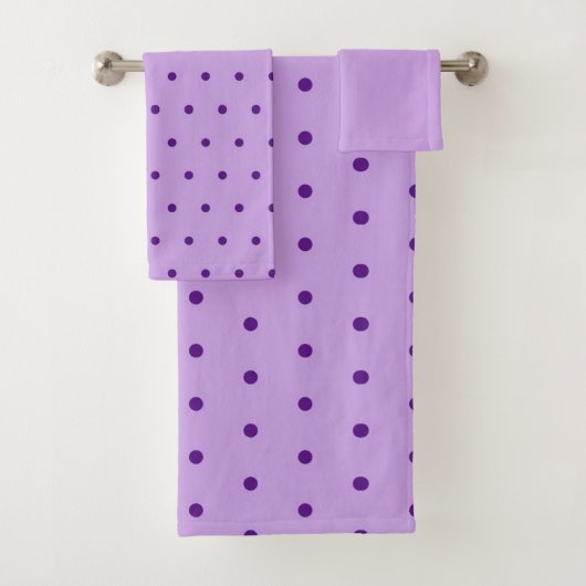 Prachtig Paarse Stippen Lila Bad Handdoek (Insitu)