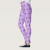 Prachtig Paarse Stippen Lilac Leggings (Links)