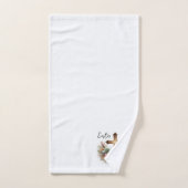 Prachtig Paaskruis met Pastel Lelies Pasen Bad Handdoek (Handdoek)