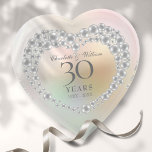 Prachtig pachtig Jubileum voor 30ste bruiloft<br><div class="desc">Met een mooie parel kan deze liefje van 30 jaar bruiloft gepersonaliseerd worden met je speciale informatie over de parelaar op een parelachtergrond. Ontworpen door: Thisnotme©</div>