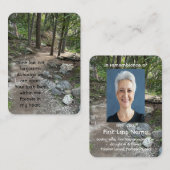 Prachtig pad in de wildernis van de bosbomen visitekaartje (Voorkant / Achterkant)