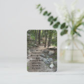 Prachtig pad in de wildernis van de bosbomen visitekaartje (Staand voorkant)