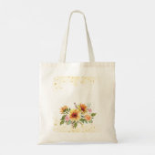 Prachtig Palominopaard met zonnebloemen Tote Bag (Achterkant)