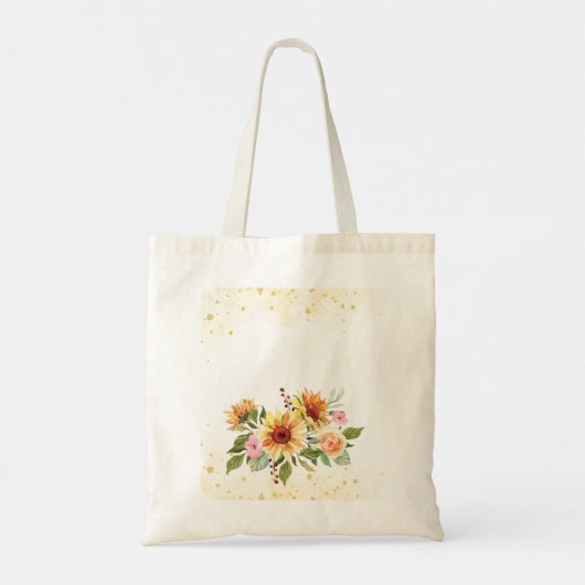 Prachtig Palominopaard met zonnebloemen Tote Bag (Achterkant)