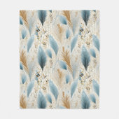 Prachtig pampasgras fleece deken (Voorkant)