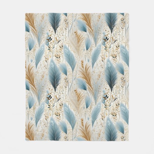 Prachtig pampasgras fleece deken (Voorkant)
