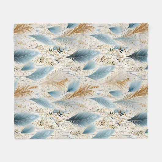 Prachtig pampasgras fleece deken (Voorkant (Horizontaal))