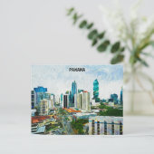 Prachtig Panama City olieverf stadsbeeld Briefkaart (Staand voorkant)