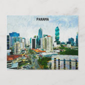 Prachtig Panama City olieverf stadsbeeld Briefkaart (Voorkant)