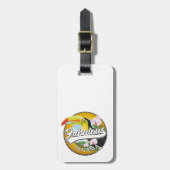 Prachtig Panamees retro logo Bagagelabel (Voorkant verticaal)