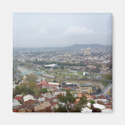 Prachtig panoramisch uitzicht van Tbilisi Magneet (Voorkant)