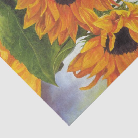 Prachtig papier voor zonnebloemverf (Detail)