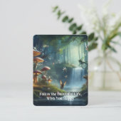 Prachtig Paradise Natuur Forest Feestdagenkaart (Staand voorkant)