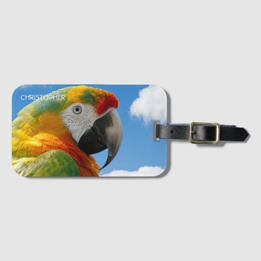 Prachtig Parrot, persoonlijk Bagagelabel (Voorkant (horizontaal))