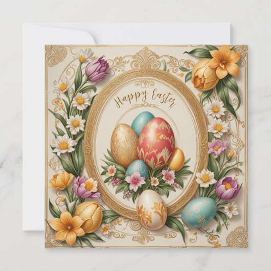 Prachtig Pasen Feestdagenkaart (Voorkant)