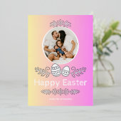 Prachtig Pasen Folie Feestdagenkaart (Staand Voorkant)