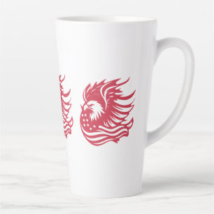 Prachtig Patriotic Eagle digitaal kunstwerk Latte Mok
