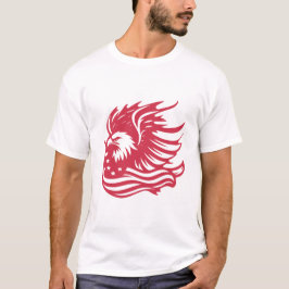 Prachtig Patriotic Eagle digitaal kunstwerk T-shirt