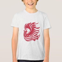 Prachtig Patriotic Eagle digitaal kunstwerk Tri-Blend Shirt
