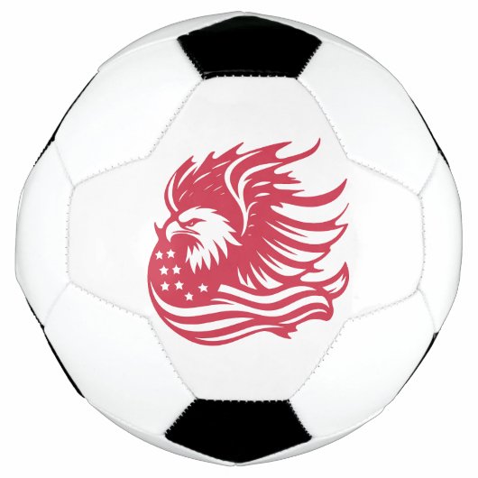 Prachtig Patriotic Eagle digitaal kunstwerk Voetbal (Voorkant)