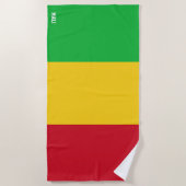Prachtig patriottisch Mali-vlag Strandlaken (Voorkant)
