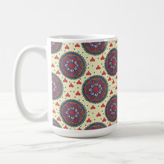 prachtig patroon koffiemok (Links)