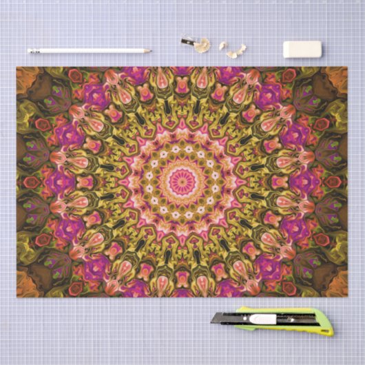 prachtig patroon van tapijt mandala tissuepapier (Craft)