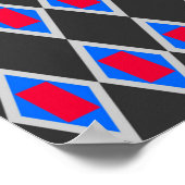 prachtig patroon van tribale stoffen, weefsel patr poster (Hoek)