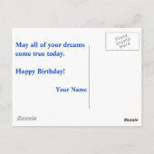 Prachtig Peacock  Briefkaart van de Dag (Achterkant)