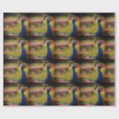 Prachtig Peacock foto inpakpapier (Vlak)
