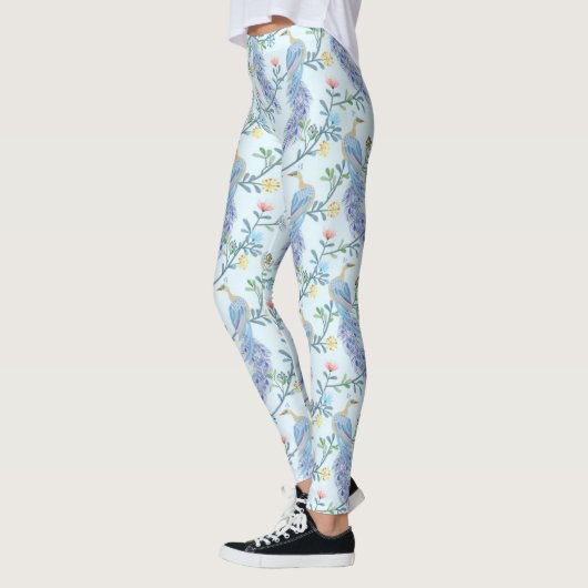 Prachtig Peacock naadloos patroon Leggings (Links)