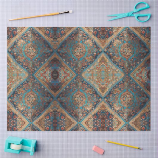 Prachtig Perzisch oud patroontrendy Collectie Tissuepapier (Craft)