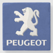Prachtig Peugeot Logo Stone Onderzetter (Voorkant)