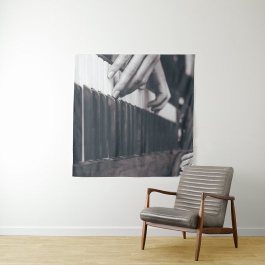Prachtig Piano-ontwerp Wandkleed (In Situ (horizontaal))