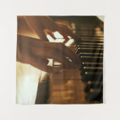 Prachtig Piano-ontwerp Wandkleed (Voorkant)