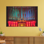 Prachtig pijporgel omwikkeld canvas met titel (Insitu (Woonkamer))