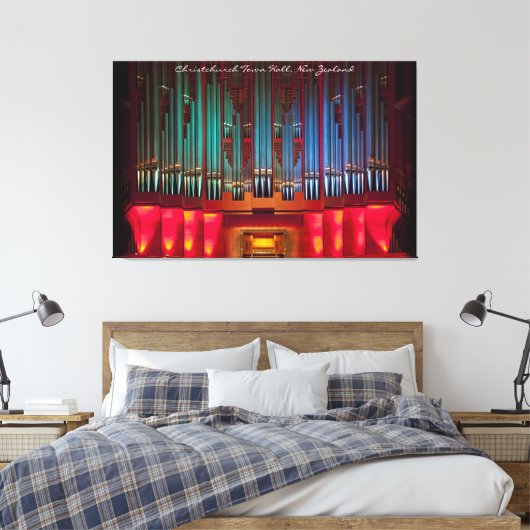Prachtig pijporgel omwikkeld canvas met titel (Insitu (Slaapkamer))