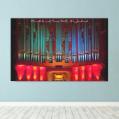 Prachtig pijporgel omwikkeld canvas met titel afdruk (Insitu (Houten vloer))