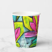 Prachtig Plant Papieren Bekers (Achterkant)