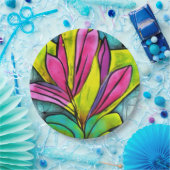 Prachtig Plant Papieren Bordje (Feest)