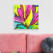 Prachtig Planten Collectie Canvas Afdruk (Insitu (Woonkamer))