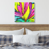 Prachtig Planten Collectie Canvas Afdruk (Insitu (Slaapkamer))