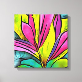 Prachtig Planten Collectie Canvas Afdruk