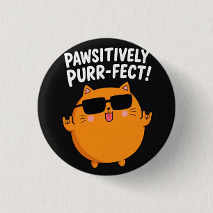 Prachtig Poes-Perfecte Oranje Katten Rots Punt Ronde Button 3,2 Cm