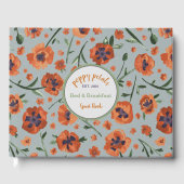 Prachtig Poppies Floral patroon gastenboek (Voorkant)